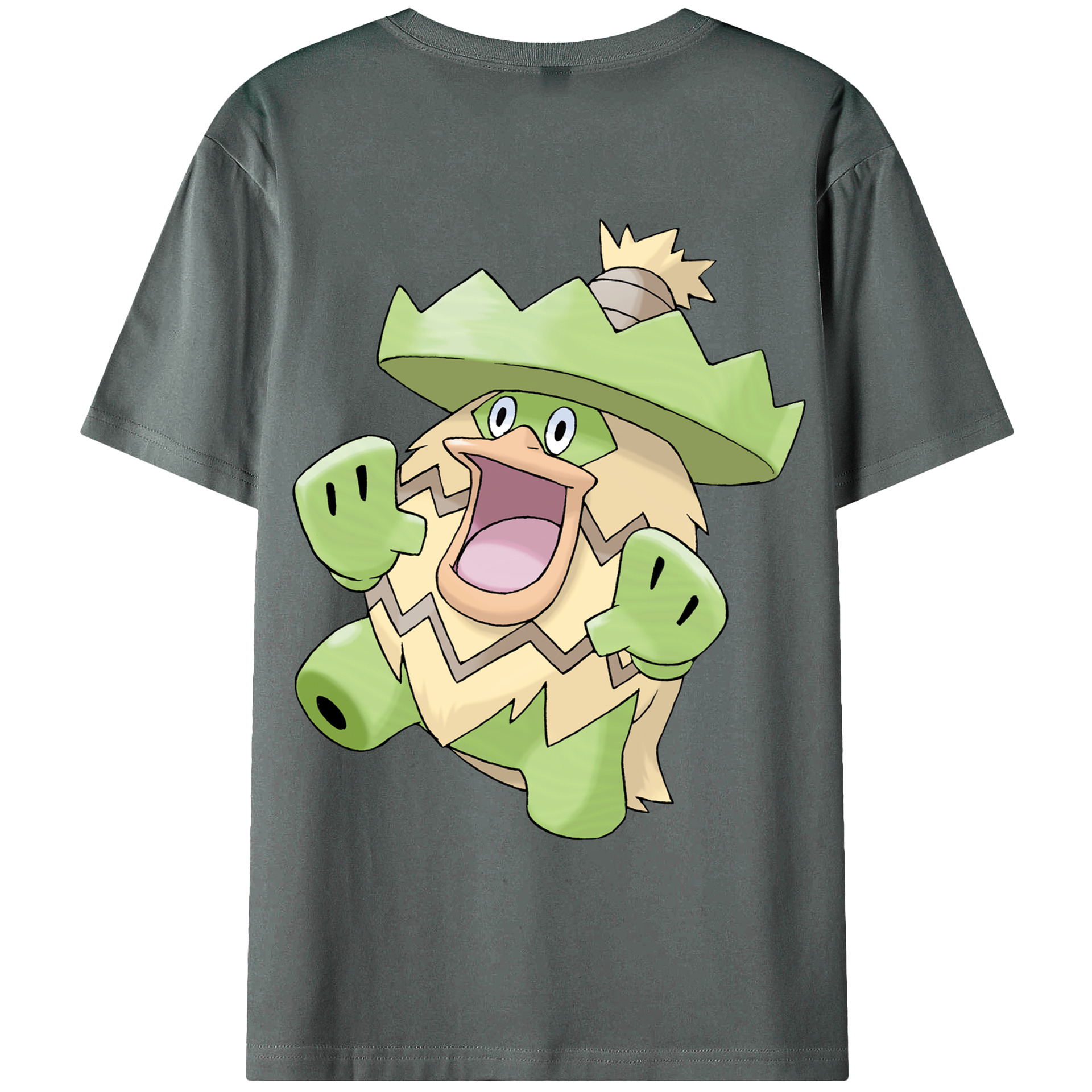（画像用） ポケットモンスター Pokémon 綿100％ メンズ半袖Tシャツ（バックプリント） 通気性